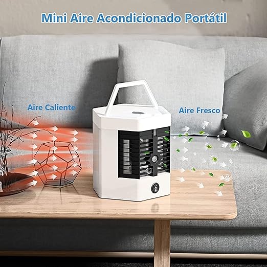 Mini Enfriador de Aire Portátil con Humidificador