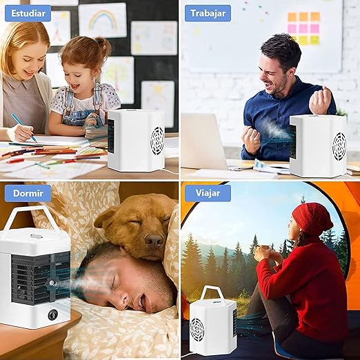 Mini Enfriador de Aire Portátil con Humidificador