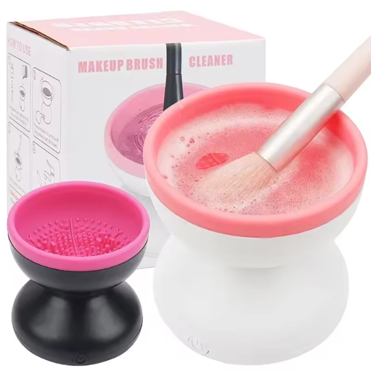 Limpiador Eléctrico de Brochas de Maquillaje