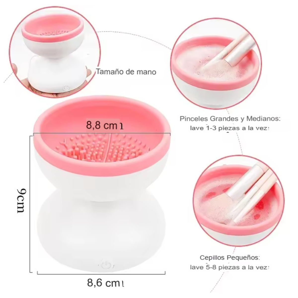 Limpiador Eléctrico de Brochas de Maquillaje