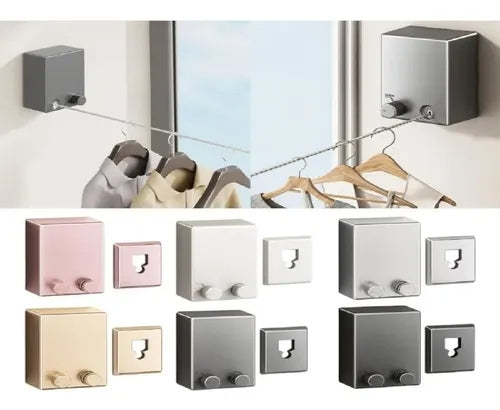 Tendedero de Ropa Retráctil de Pared