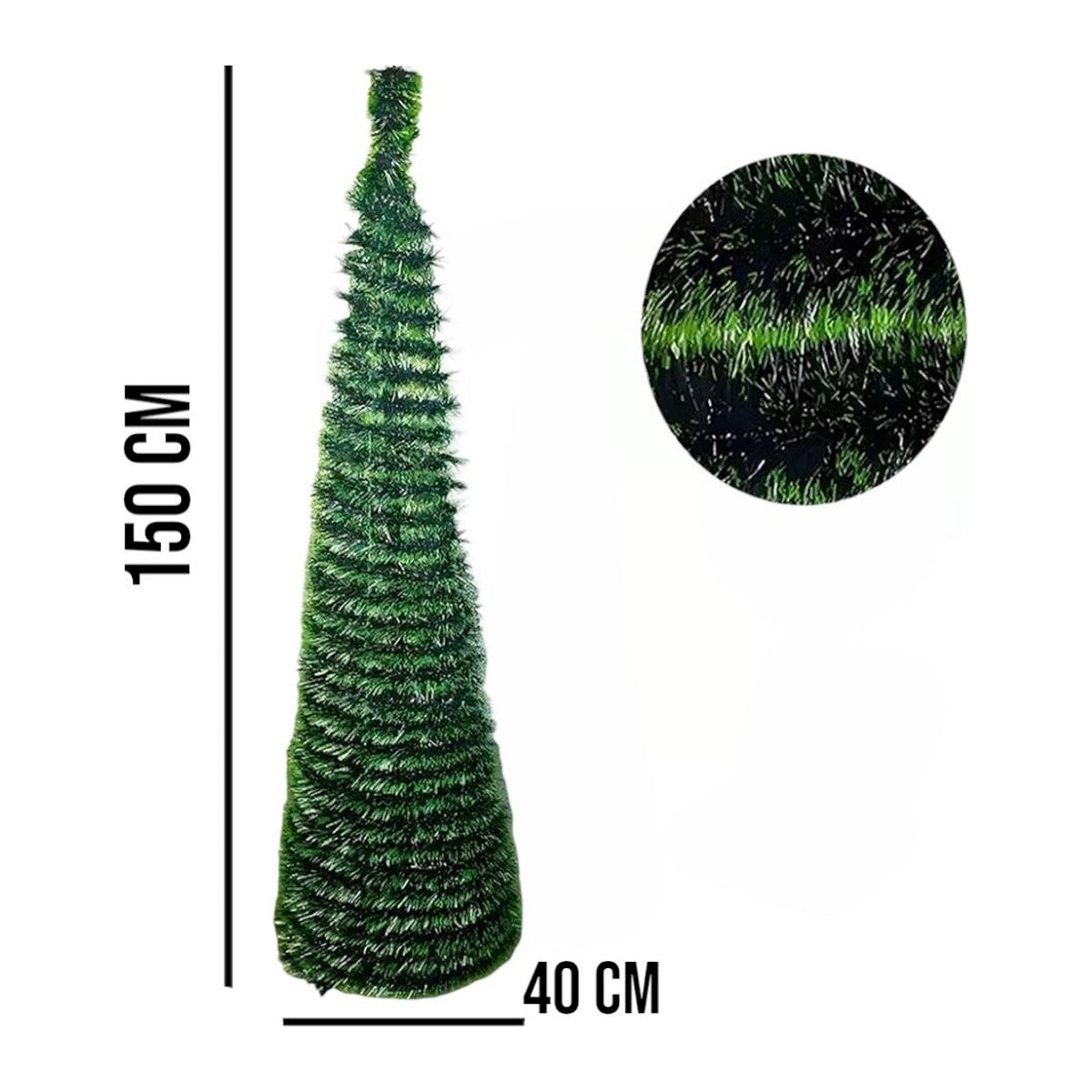 Árbol de Navidad Plegable 150 cm – Se Arma en Segundos – foto 4