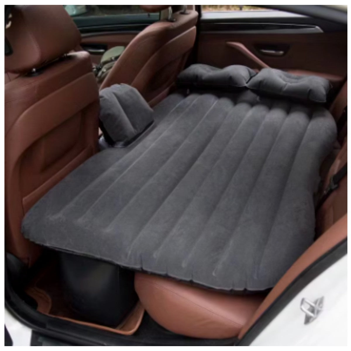 Colchón Inflable para Auto con Inflador 12 V y 2 Almohadas