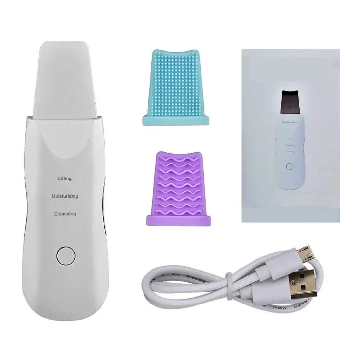 Limpiador Facial Ultrasónico – Paleta para Limpieza Profunda