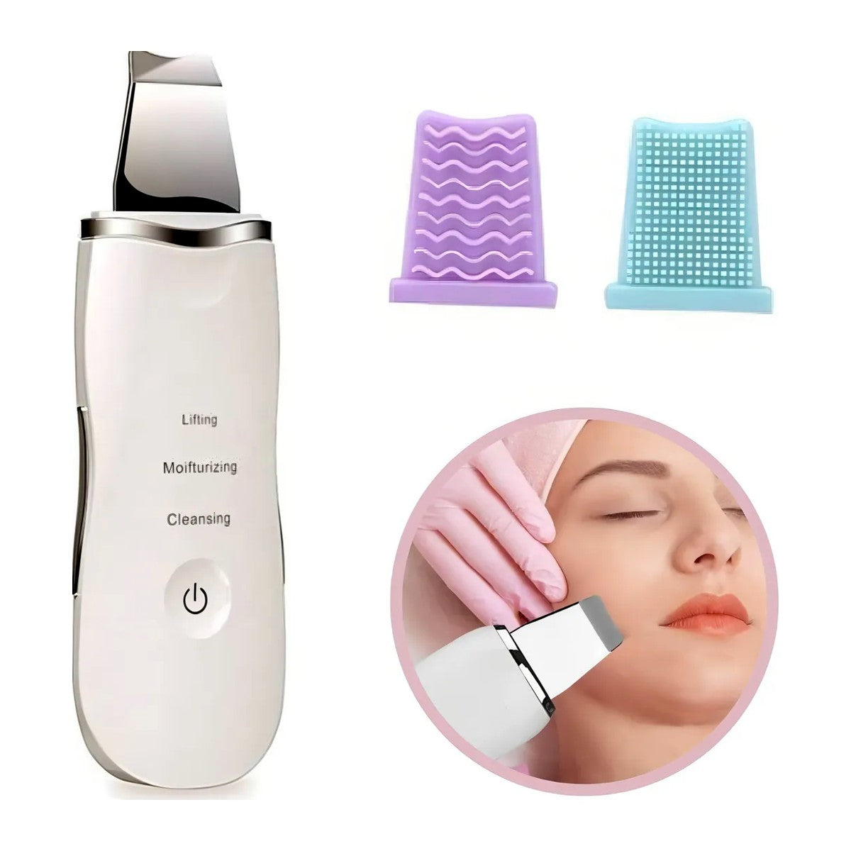 Limpiador Facial Ultrasónico – Paleta para Limpieza Profunda – foto 2