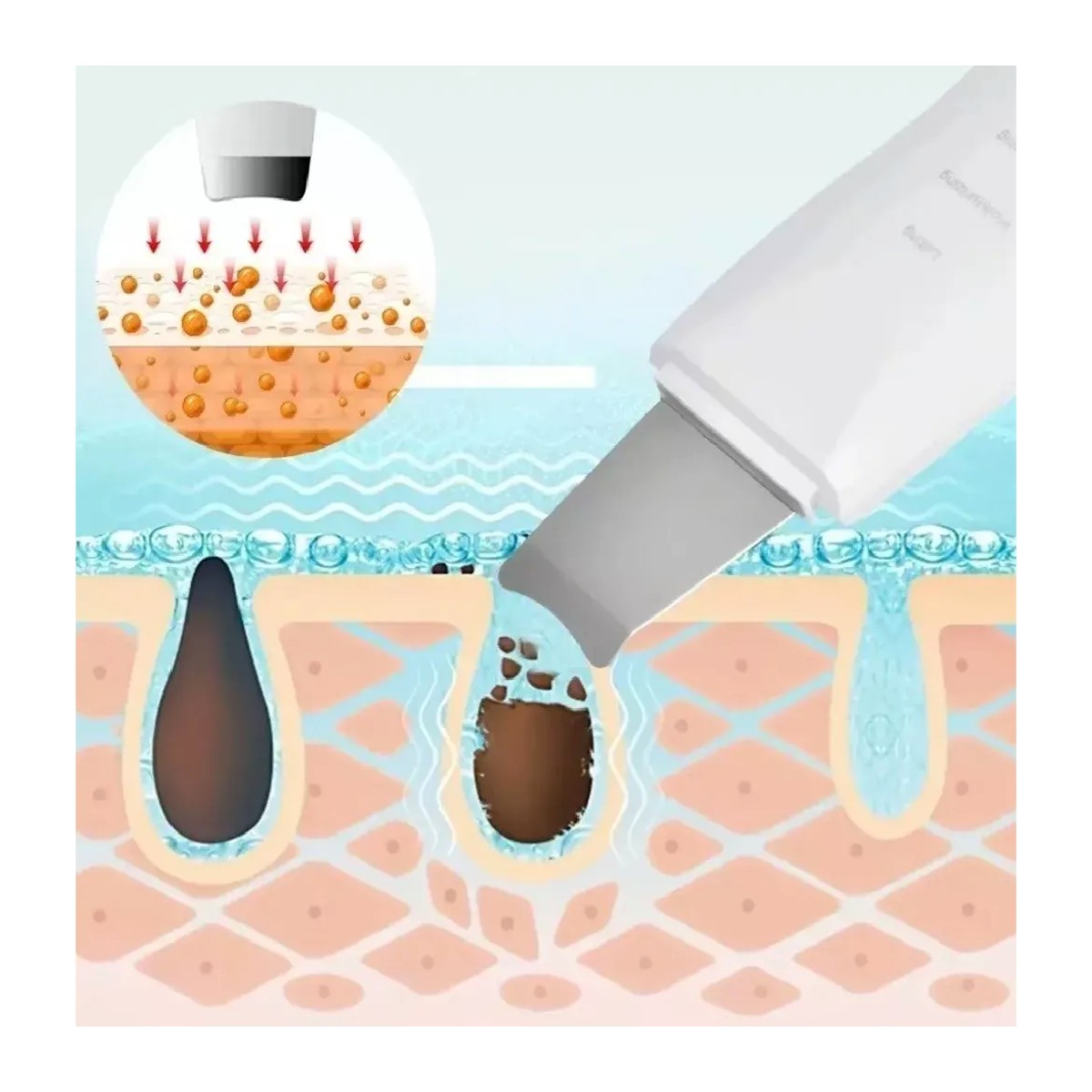 Limpiador Facial Ultrasónico – Paleta para Limpieza Profunda – foto 4