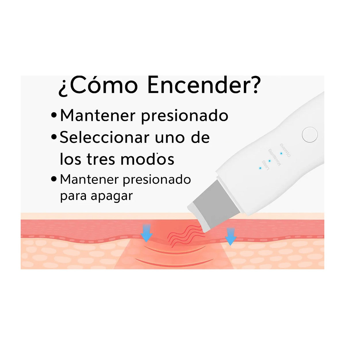 Limpiador Facial Ultrasónico – Paleta para Limpieza Profunda – foto 6