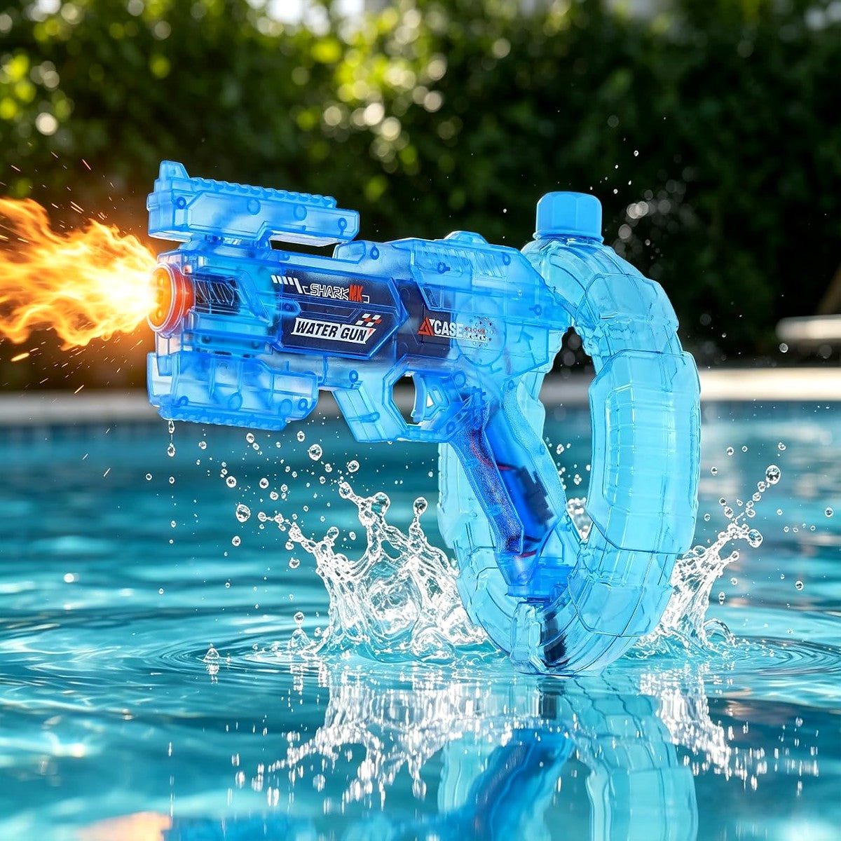 Pistola de Agua Eléctrica Automática con Luces – Alcance 8 m