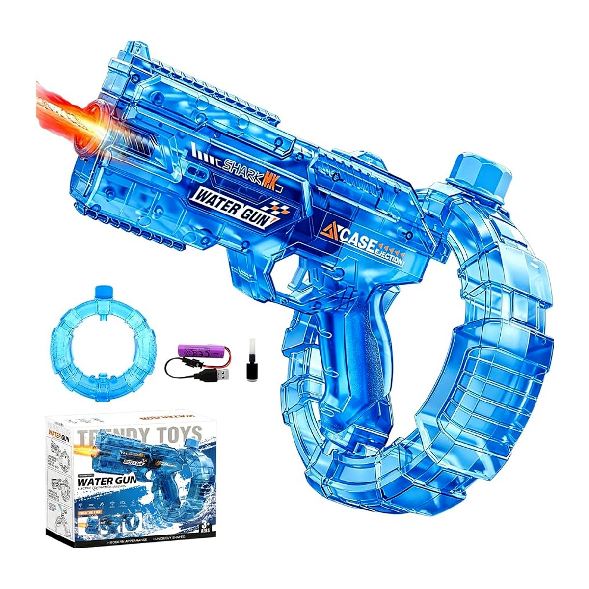 Pistola de Agua Eléctrica Automática con Luces – Alcance 8 m – foto 2