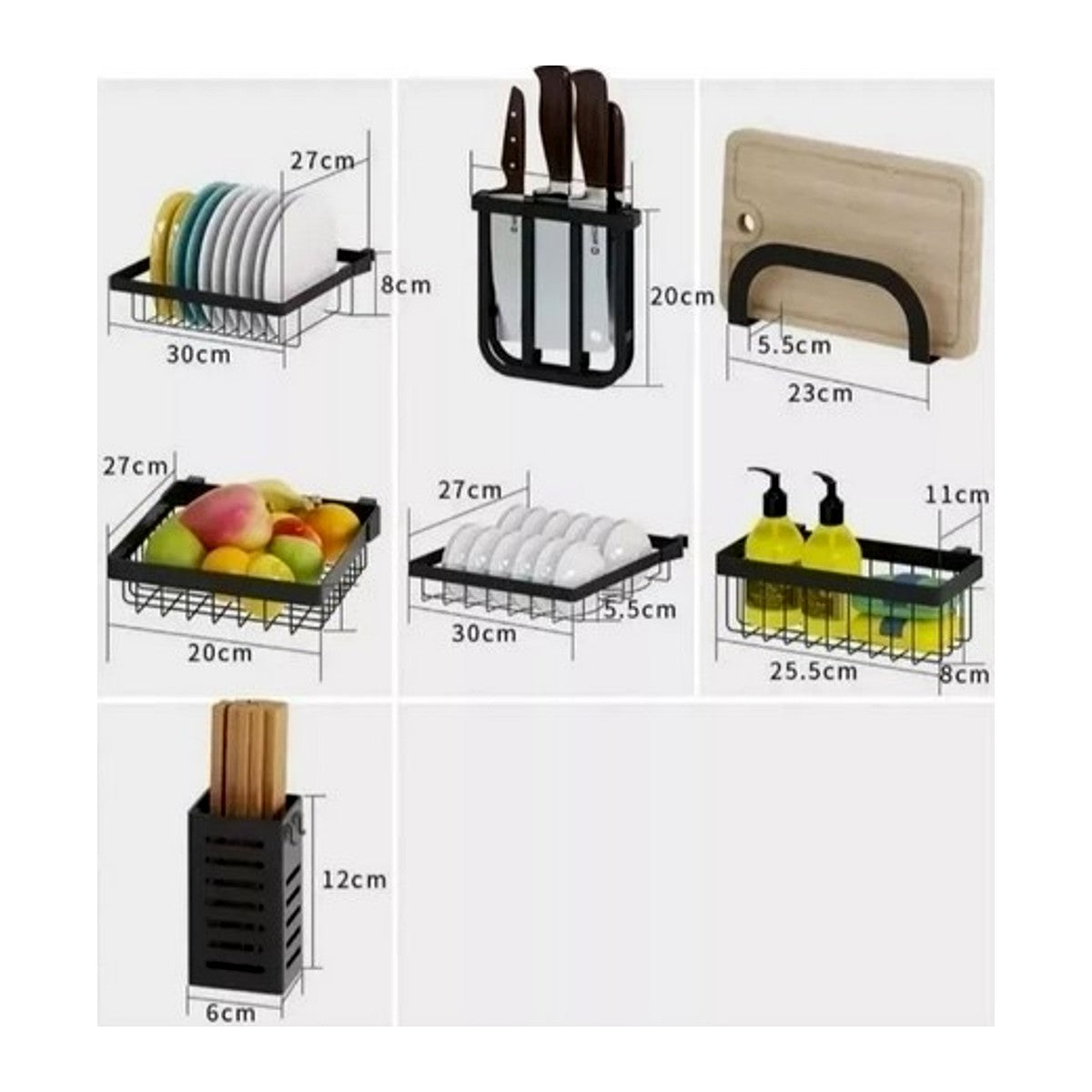 Rack Escurridor Sobre Lavaplatos 85 cm con Accesorios – foto 3